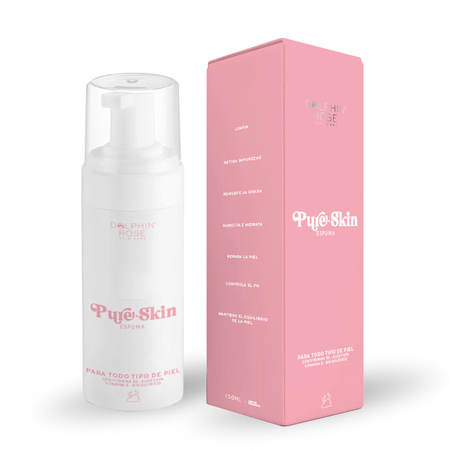 ESPUMA LIMPIADORA - PURE·SKIN - DOLPHIN ROSE