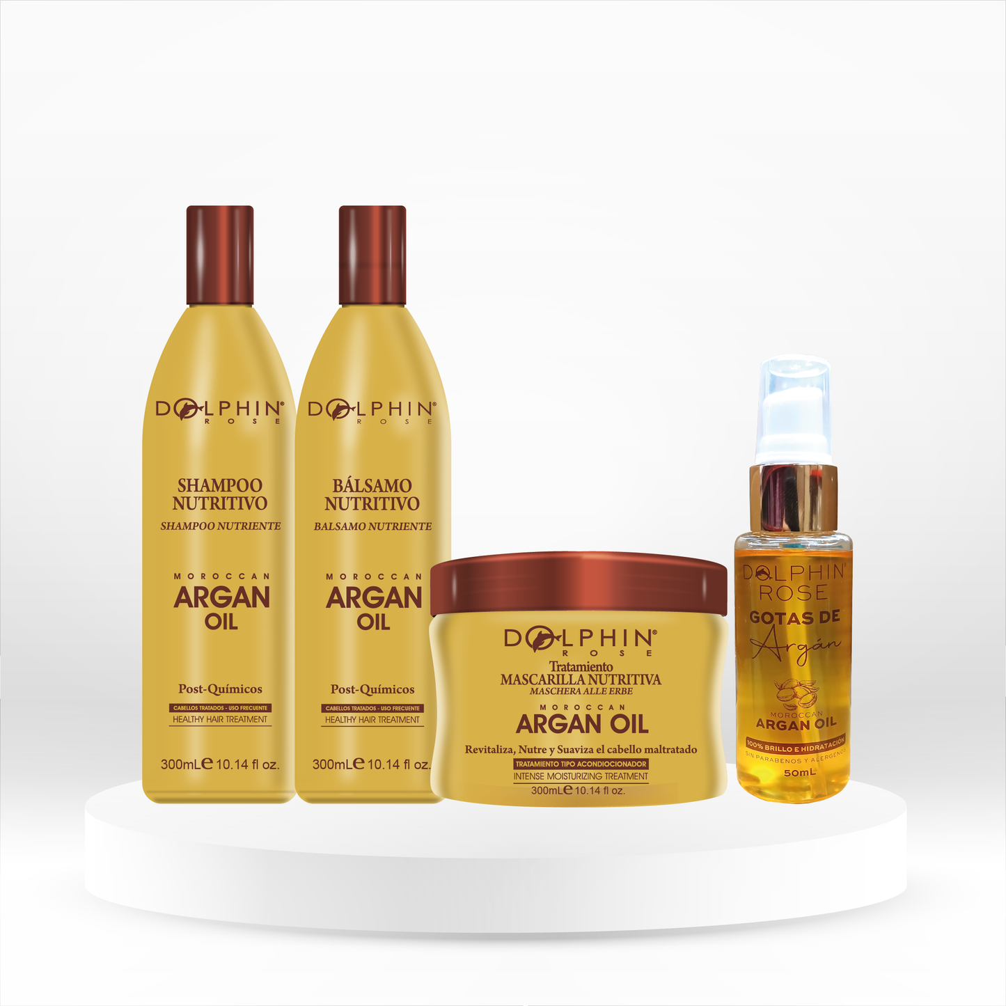 KIT NUTRITIVO ARGAN OIL 300ML - DOLPHIN ROSE