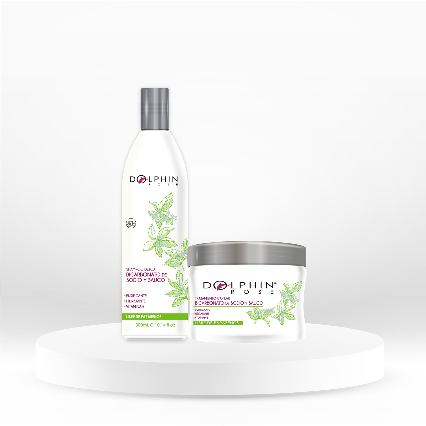 KIT DETOX BICARBONATO Y SAUCO 300ML - DOLPHIN ROSE