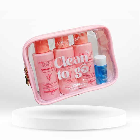 KIT VIAJERO REPOLARIZADOR X 100 ML + AMP - DOLPHIN ROSE