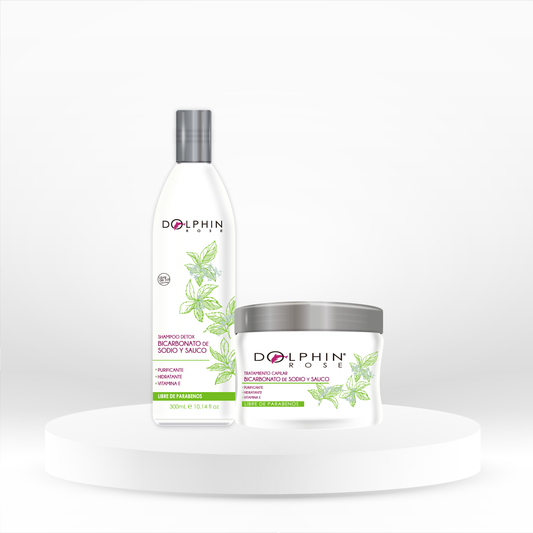 KIT DETOX BICARBONATO Y SAUCO 300ML - DOLPHIN ROSE