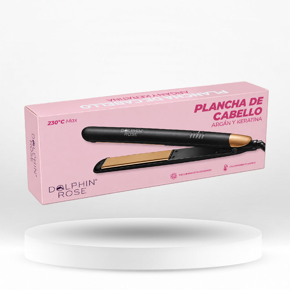 PLANCHA ARGAN Y KERATINA - DOLPHIN ROSE