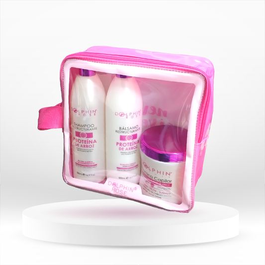 KIT PROTEINA DE ARROZ X500ML - DOLPHIN ROSE