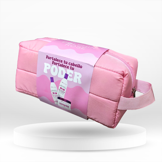 KIT PROTEINA DE ARROZ 300ML + COSMETIQUERA - DOLPHIN ROSE